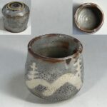 半右衛門窯鼠志野湯呑W10585