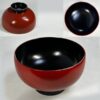 輪島塗慶塚作洗朱塗汁椀