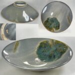 寿山桐葉図七寸深皿