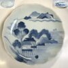 染付山水一尺大皿W9897