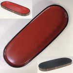 木製漆器朱塗桜皮おしぼり皿