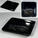 木製漆器豆皿五枚セットW10624