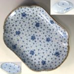 第一陶器ぶるー浪漫長皿W7923
