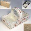 たち吉秀峰粉引赤絵薬味入れ