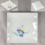有田焼香窯ひな菊銘々皿