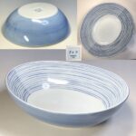 前畑陶器芦田淳楕円小判盛鉢