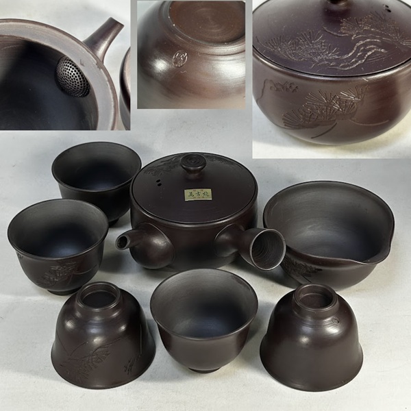 萬古焼急須湯さまし湯呑セット