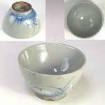 鷺図湯呑W7978