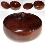 天然木相模塗り菓子器