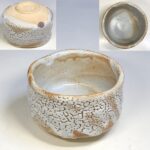 志野梅花皮抹茶碗W10047