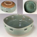 青磁氷裂貫入菓子鉢W9152