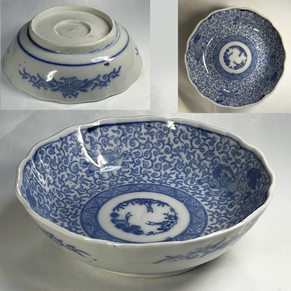 唐草文膾皿W10699