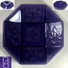 鈴陶窯紫八角皿