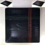 木製漆器四方盆W9178