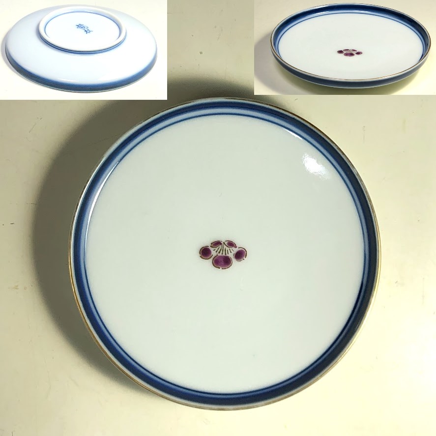 梅図豆皿W8108
