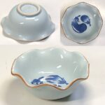 祥玉茄子図豆鉢